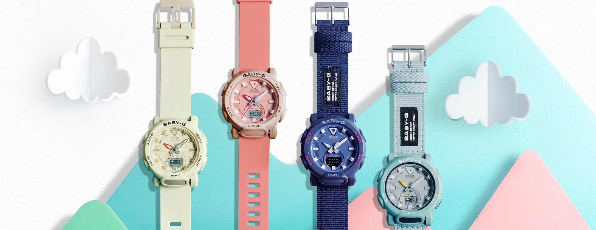 Timepiece Collection Of Baby-G Series Fashionable With Function